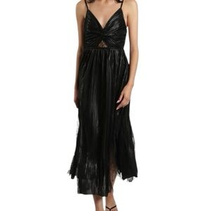 Sabina Musayev Medium Black Franny Lace Trim Whimsigoth Witchy Fairy Goth Dress